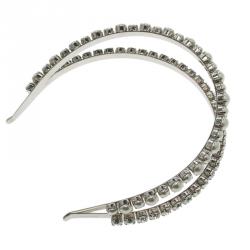 Miu Miu Classic Faux Pearl & Crystal Double Headband