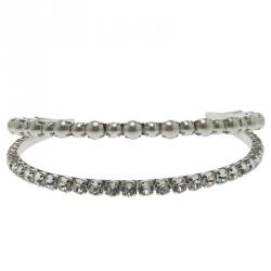 Miu Miu Classic Faux Pearl & Crystal Double Headband