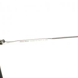 Pre Owned Miu Miu Black SMU 10Q Cut Out Sunglasses