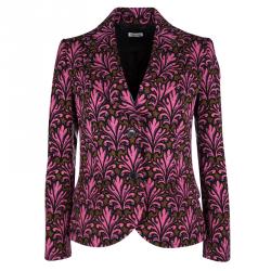 Miu Miu Fall'12 Pink Floral Printed Jacquard Pant Suit S
