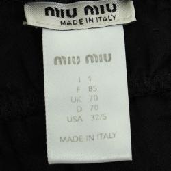 Miu Miu Black Sheer Lace Strappy Top S