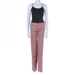 Miu Miu Peach Wide Leg Trousers M