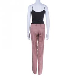 Miu Miu Peach Wide Leg Trousers M