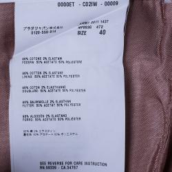 Miu Miu Peach Wide Leg Trousers M