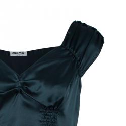 Miu Miu Black Satin Top M