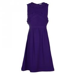 Miu Miu Purple Scalloped Dress M