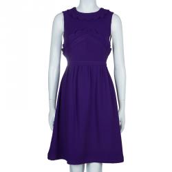 Miu Miu Purple Scalloped Dress M