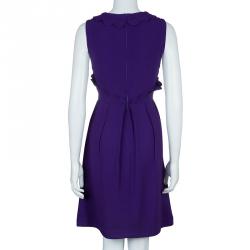 Miu Miu Purple Scalloped Dress M