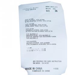 Miu Miu Navy Flared Buttondown Cotton Dress XS