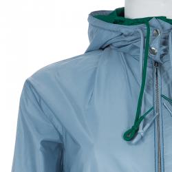 Miu Miu Light Blue Nylon Raincoat S