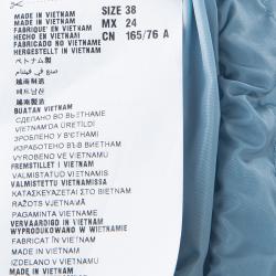 Miu Miu Light Blue Nylon Raincoat S