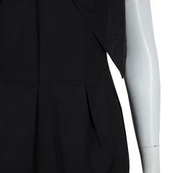 Miu Miu Black Bow Detail Sleeveless Cotton Dress L