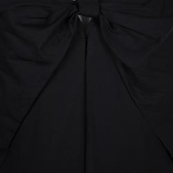 Miu Miu Black Bow Detail Sleeveless Cotton Dress L