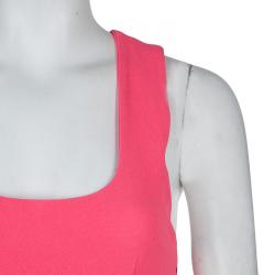 Pre Owned Miu Miu Pink Crossback Mini Dress S