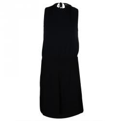 Miu Miu Black Back Tie Detail Sleeveless Dress M