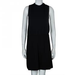 Miu Miu Black Back Tie Detail Sleeveless Dress M