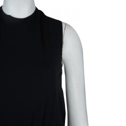 Miu Miu Black Back Tie Detail Sleeveless Dress M