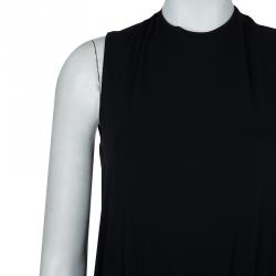 Miu Miu Black Back Tie Detail Sleeveless Dress M