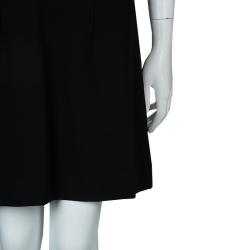 Miu Miu Black Back Tie Detail Sleeveless Dress M