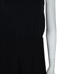 Miu Miu Black Back Tie Detail Sleeveless Dress M