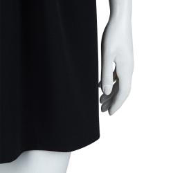 Miu Miu Black Cap Sleeve Belted Dress S
