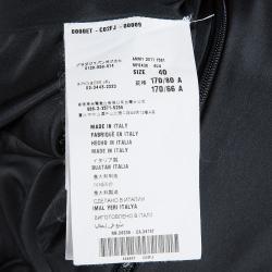 Miu Miu Black Cap Sleeve Belted Dress S