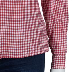 Miu Miu Red Gingham Checked Long Sleeve Buttondown Cotton Shirt S