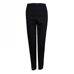 Miu Miu Black Cotton Straight Fit Trousers XL