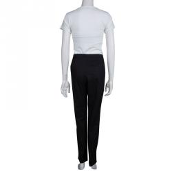Miu Miu Black Cotton Straight Fit Trousers XL