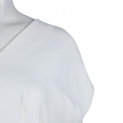 Miu Miu White V-Neck Oversized Dress S