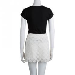 Miu Miu Cream Lace Mini Skirt S