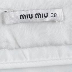 Miu Miu Cream Lace Mini Skirt S