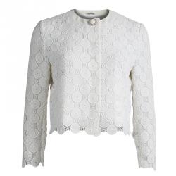 Miu Miu Cream Lace Cropped Jacket M
