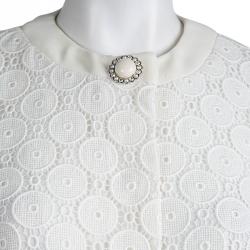 Miu Miu Cream Lace Cropped Jacket M