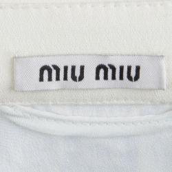 Miu Miu Cream Lace Cropped Jacket M