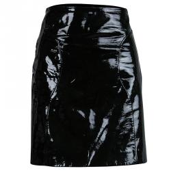 Miu Miu Dark Forest Green Patent Leather Skirt M