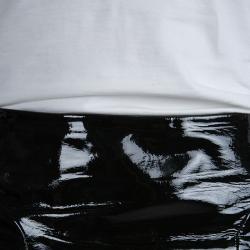 Miu Miu Dark Forest Green Patent Leather Skirt M