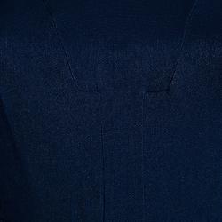 مملوكة مسبقًا Miu Miu Navy Blue Short Sleeve Dress S