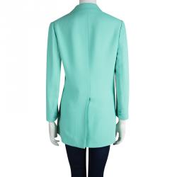 Miu Miu Turquoise Notched Collar Blazer M