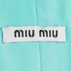 Miu Miu Turquoise Notched Collar Blazer M