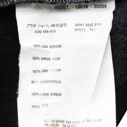 Pre Owned Miu Miu Grey Wool Three Quarter Trousers M