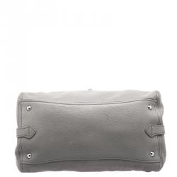 مملوكة مسبقًا حقيبة ميو ميو يد علوية جلد رصاصية