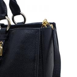 Pre Owned حقيبة يد توت ميو ميو مادراس إكسيكيوتف جلد سوداء