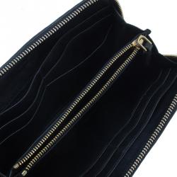 مملوكة مسبقًا Miu Miu Black Leather Matelasse Wallet