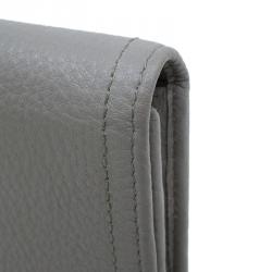 Pre Owned Miu Miu Grey Leather Continental Wallet