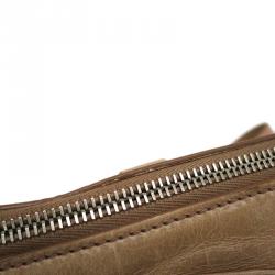 مملوكة مسبقًا Miu Miu Beige Vitello Shine Leather Tote