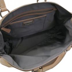 مملوكة مسبقًا Miu Miu Beige Vitello Shine Leather Tote