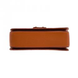 Pre Owned حقيبة كروس ميو ميو مادراس جلد برتقالي