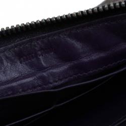 Pre Owned Miu Miu Multicolor Python Zip Around Wallet