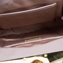 Miu Miu Black Satin Frame Handbag